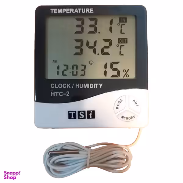 دماسنج و رطوبت سنج تی اس آی مدل HTC-2