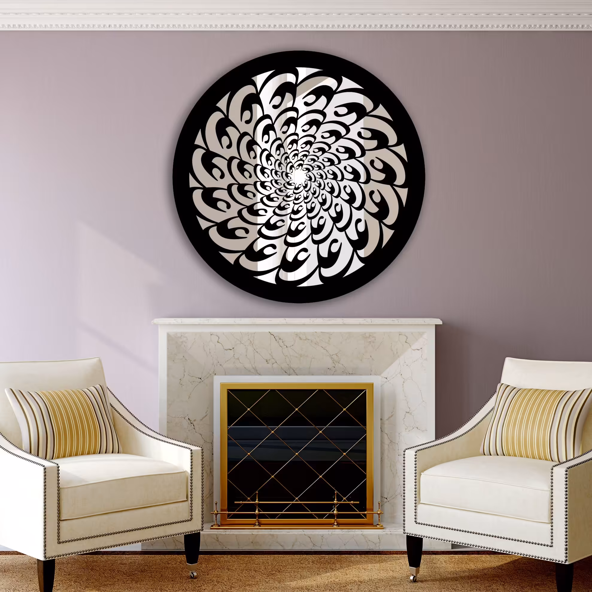 تابلو آینه سالی وان مدل علی سایز 60 