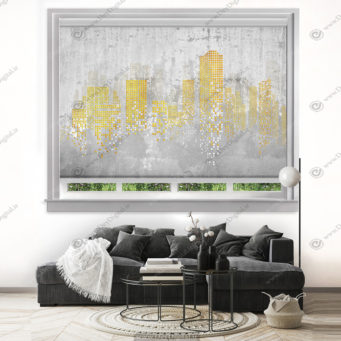 پرده شید طرح ساختمان های آسمان خراش BAs-2666