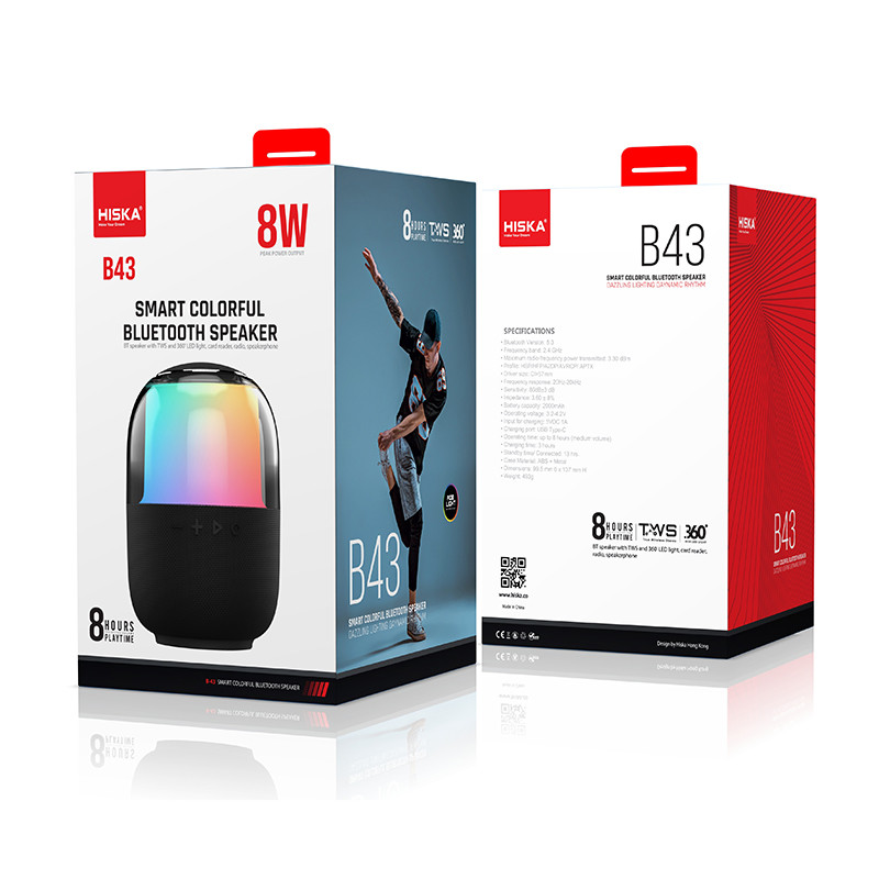 اسپیکر بلوتوثی قابل حمل هیسکا مدل B43 کد:1694