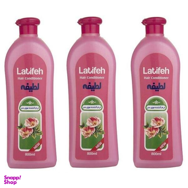 نرم کننده مو لطیفه (Latifeh) مدل Flower حجم 800 میلی لیتر بسته 3 عددی