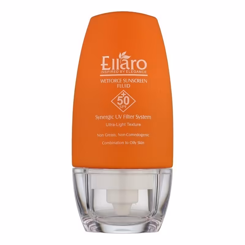 فلوئید ضد آفتاب بی رنگ الارو SPF50 مدل Ultra Light مناسب پوست های چرب و مختلط حجم 50 میلی لیتر