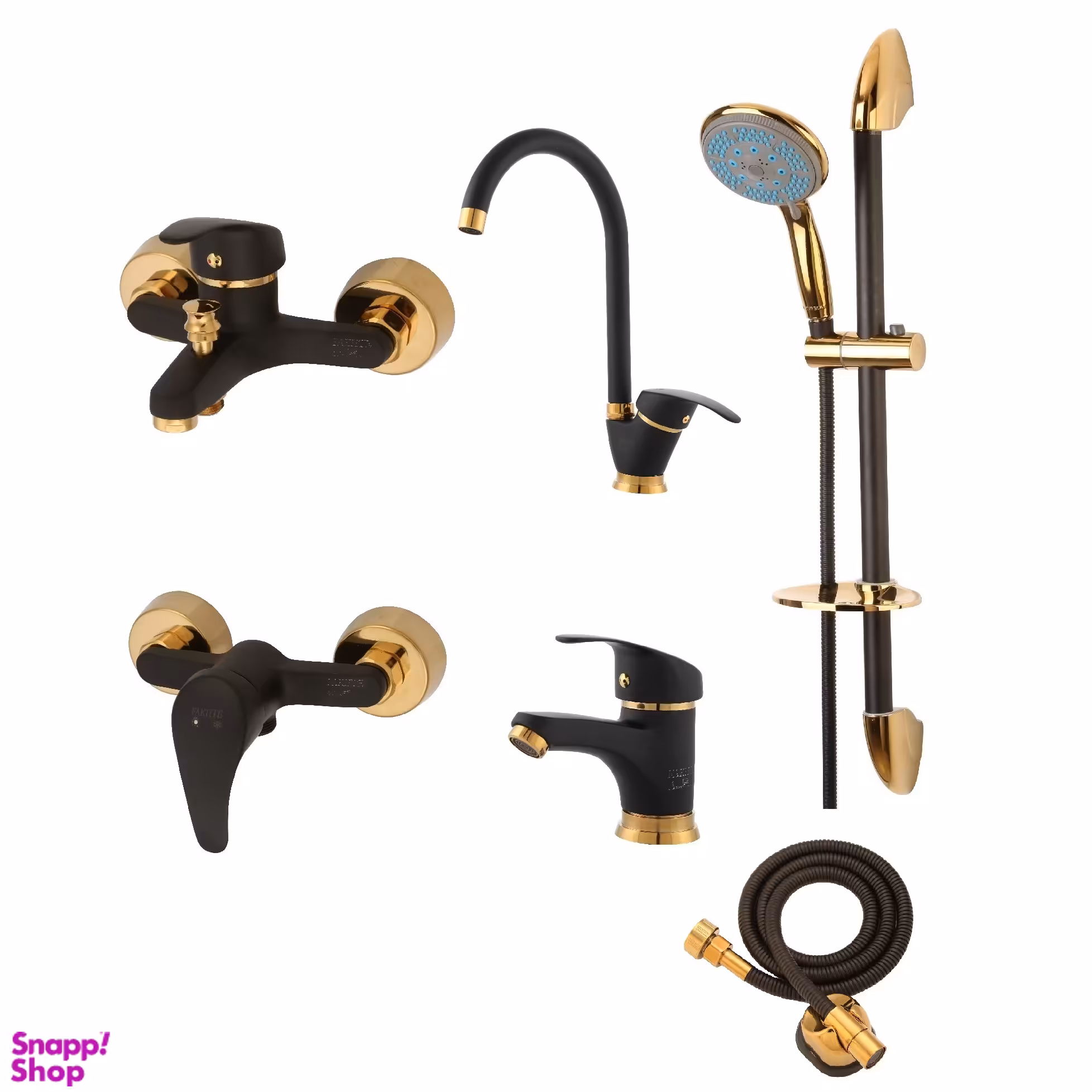 ست شیرآلات فاخته مدل ماهان پلاس MT مجموعه 6 عددی