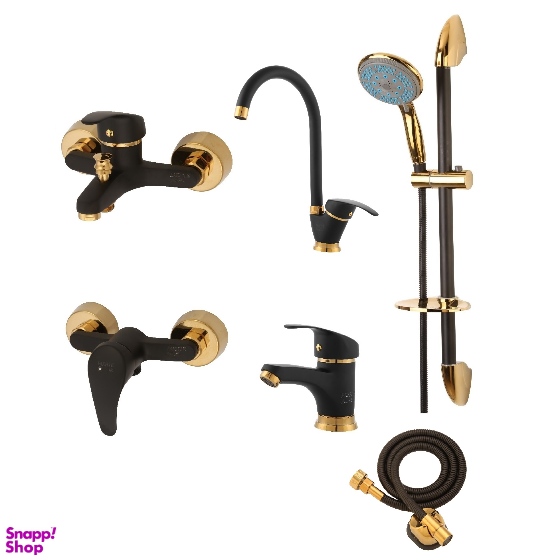 ست شیرآلات فاخته مدل ماهان پلاس MT مجموعه 6 عددی