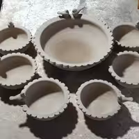 سرویس هفت پارچه سفالی(تک فروشی ندارم)