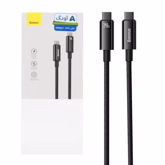 کابل تبدیل USB-C به USB-C باسئوس مدل CAWJ040001 طول 1 متر