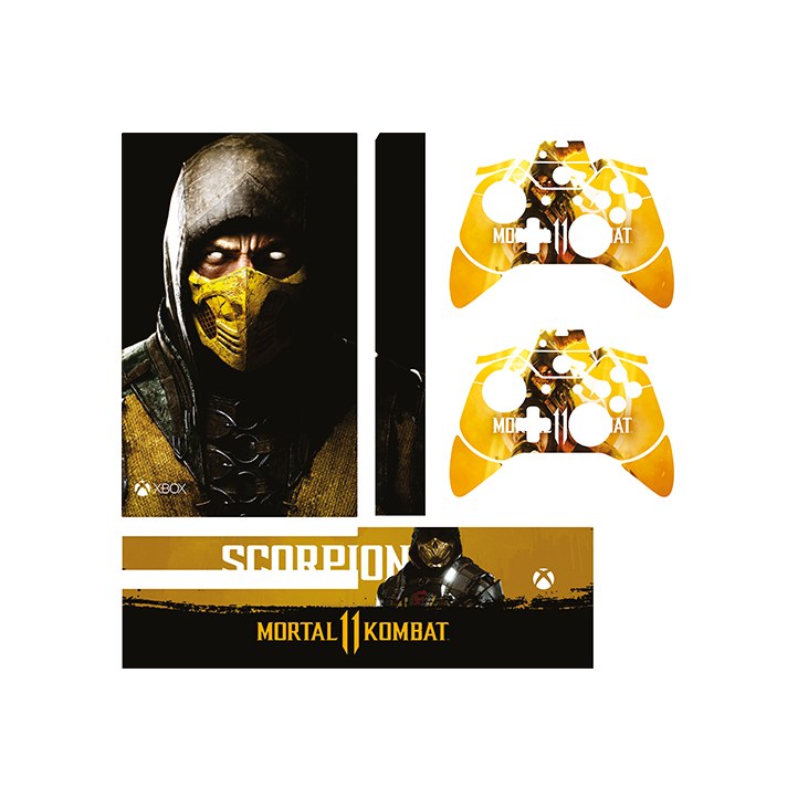 اسکین(برچسب)Xbox one -طرح mortal kombat-مدل one-کد1-سفارشی