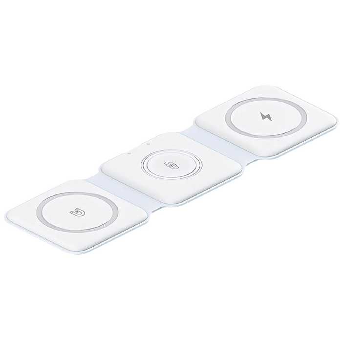 شارژر بی سیم رومیزی 15 وات سه کاره گوشی، اپل واچ و ایرپاد رسی RCW-36