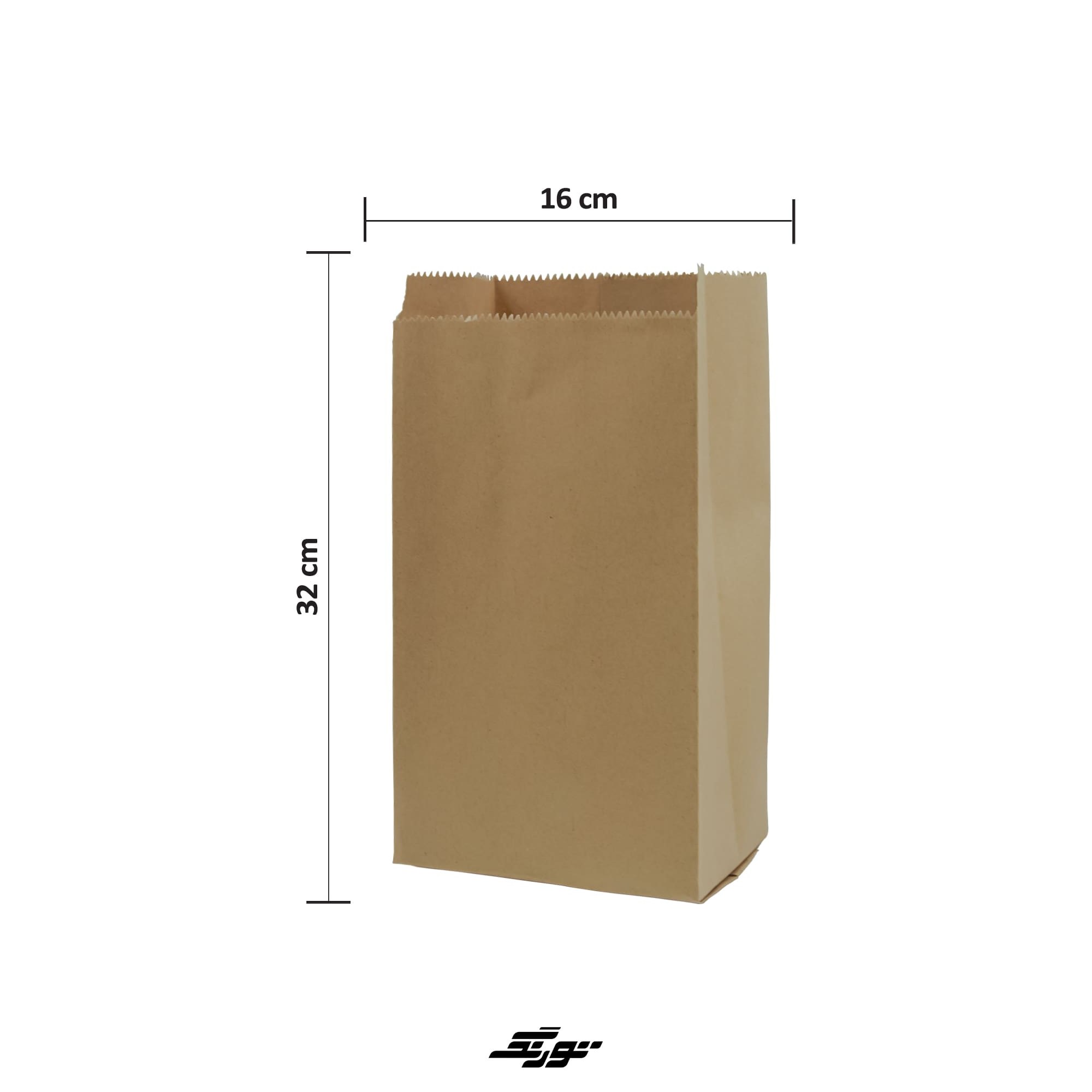 پاکت کرافت ساده 16x32 بسته 1 کیلویی