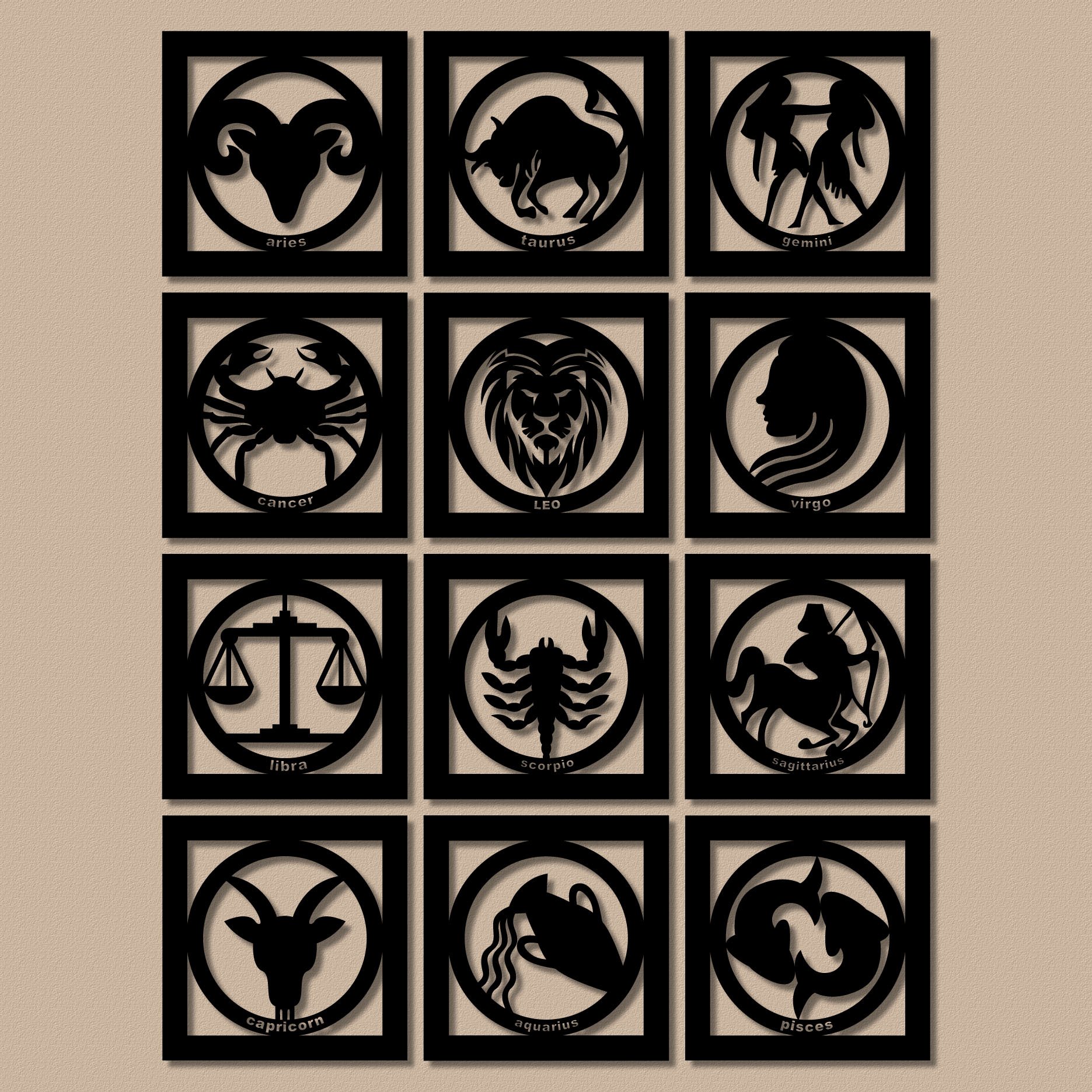 تابلو های دکوراتیو سمبل  ماه  تولد