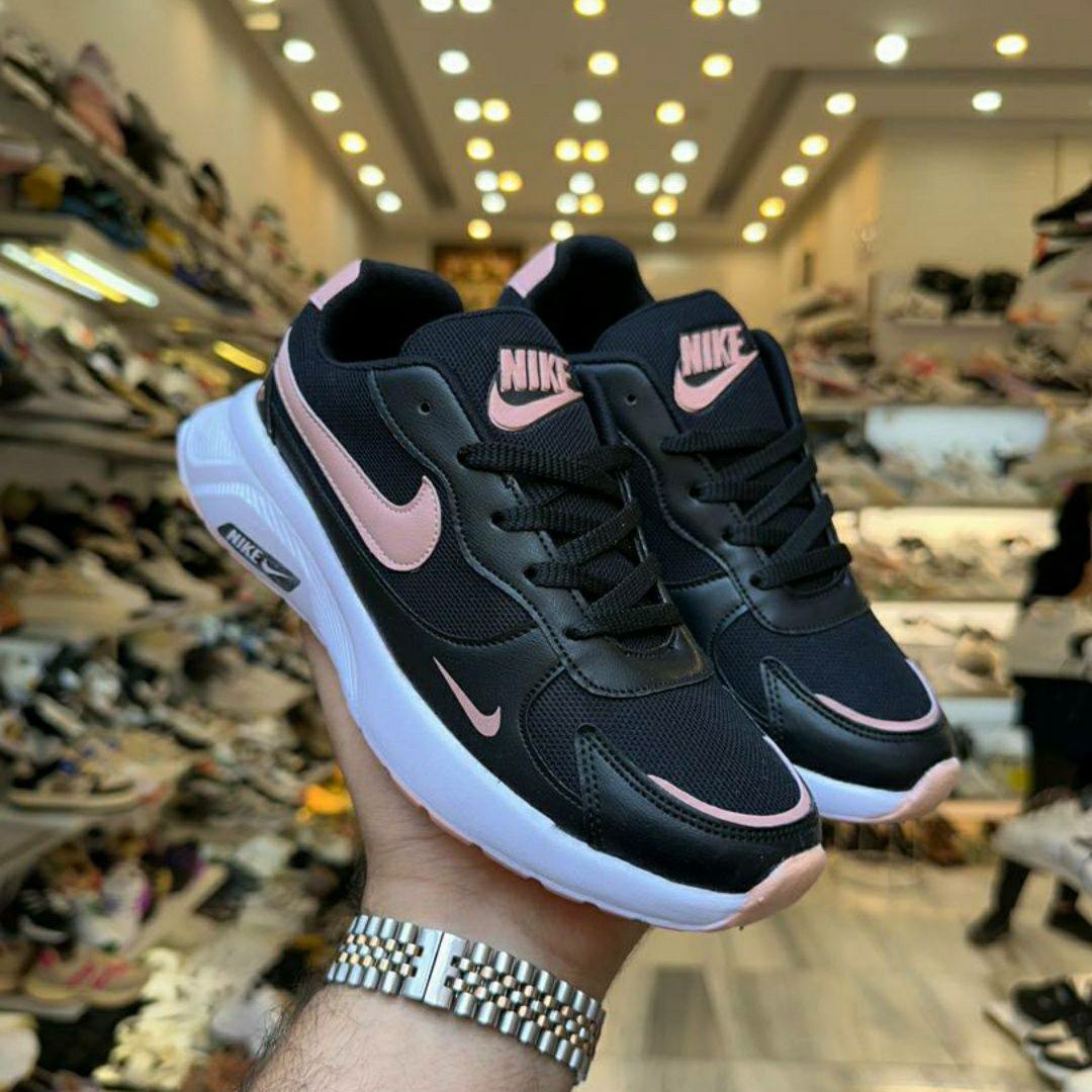 کتونی نایک زنانه دخترانه ونس کفش اسپرت اسپورت نایکی NIKE لژدار لژ دار طبی شیک سبک راحت راحتی سفید مشکی