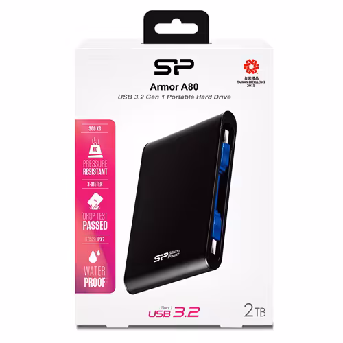 هارد اکسترنال سیلیکون پاور مدل Armor A80 ظرفیت 2 ترابایتSilicon Power Armor A80 External Hard Drive 2TB