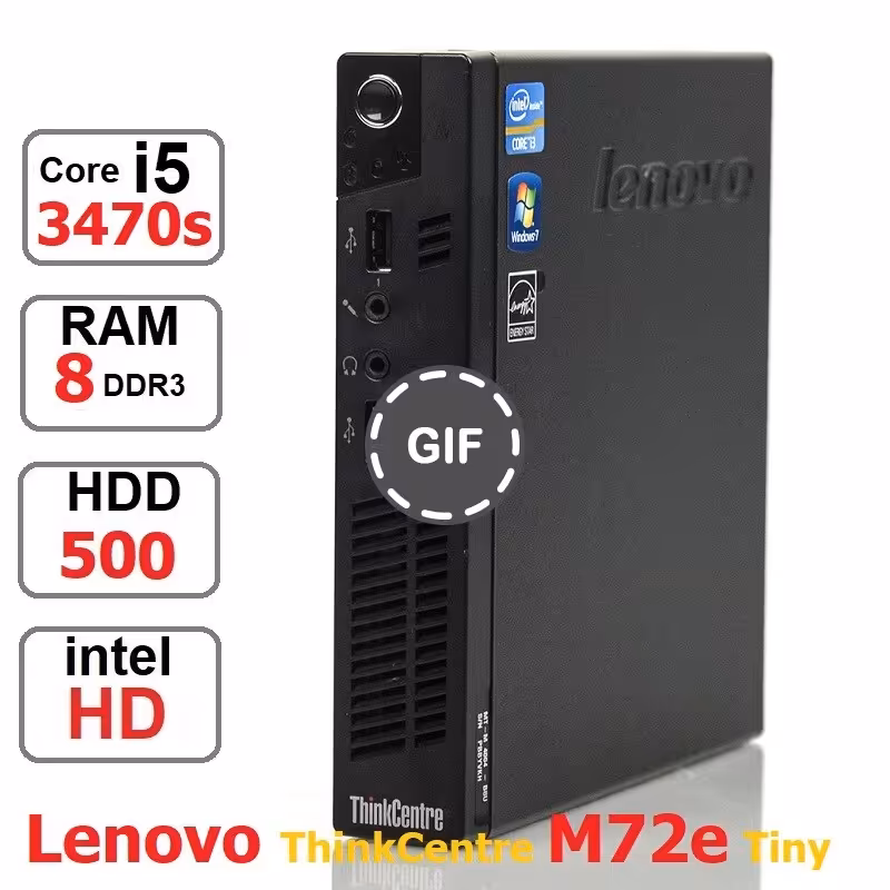 تاینی کیس ThinkCentre M72e Core i5 3470s رم8