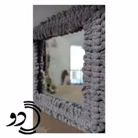 قاب آینه مکرومه مربعی سایز 20