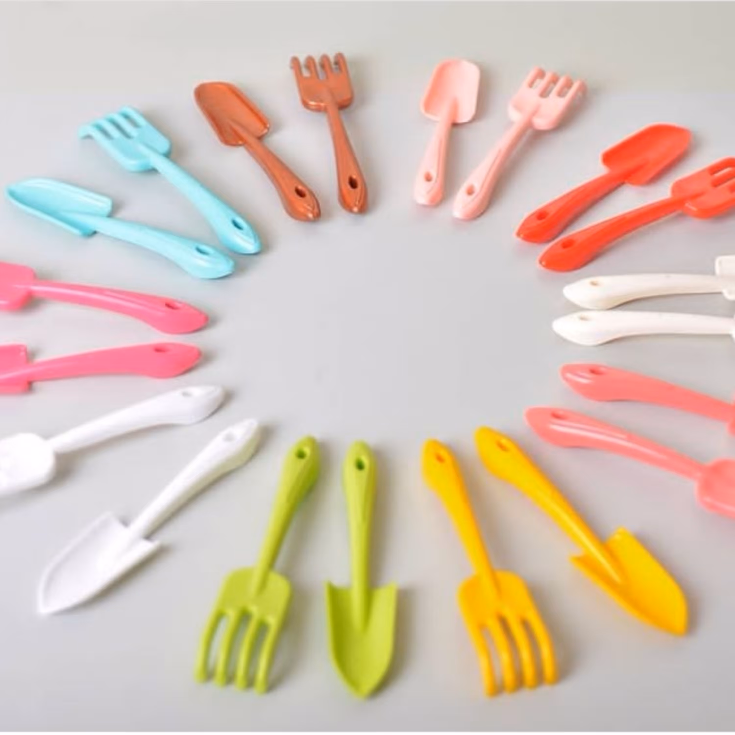 بیلچه و شن کش پلاستیکی بسته پنج جفتی