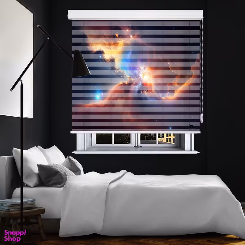 پرده زبرا زیو طرح کهکشان Galaxy-2 سایز 200x200 سانتی متر