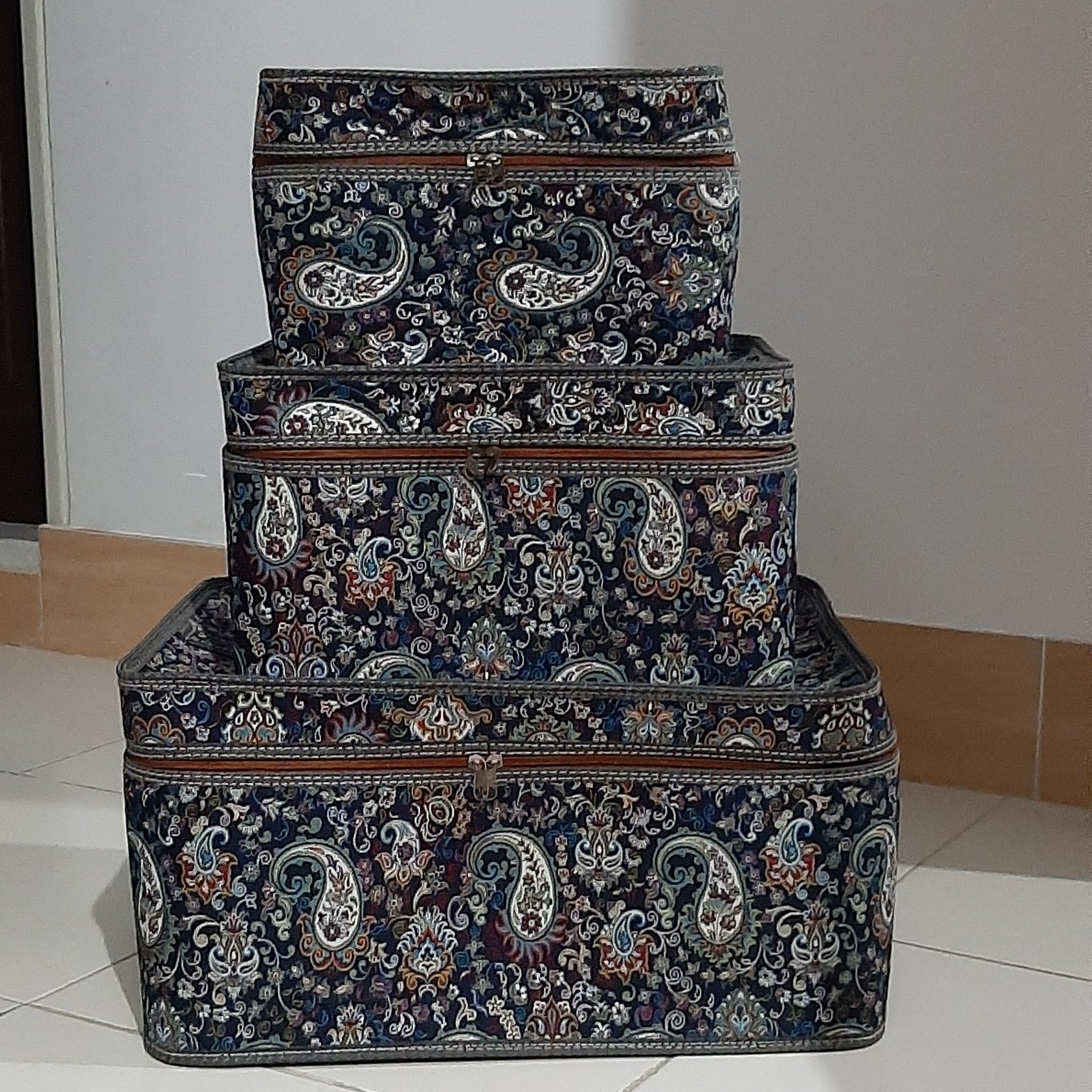 باکس 3تیکه ارسال رایگان باکس  سه سایز بقچه سه تیکه باکس نظم دهی سرویس عروس