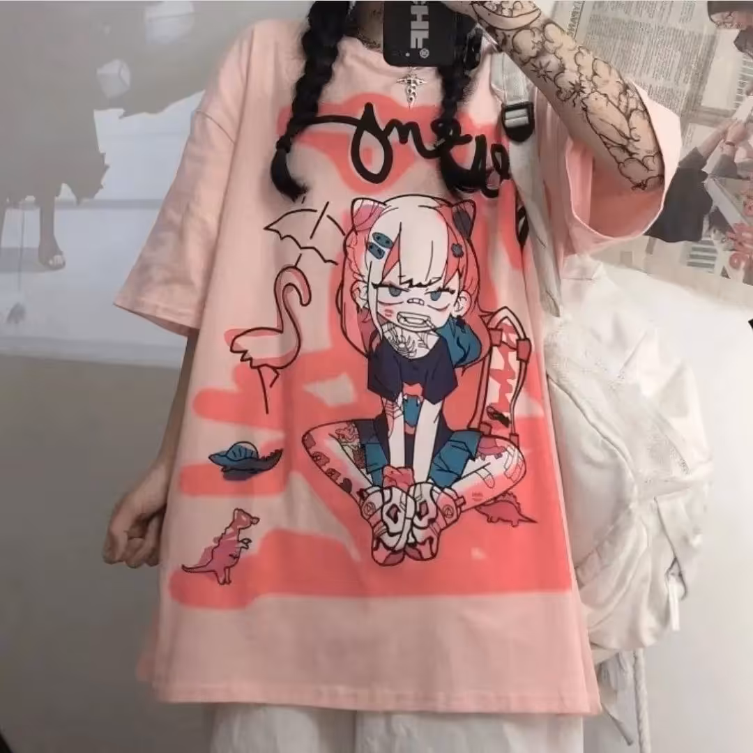 تیشرت لانگ کارتونی 