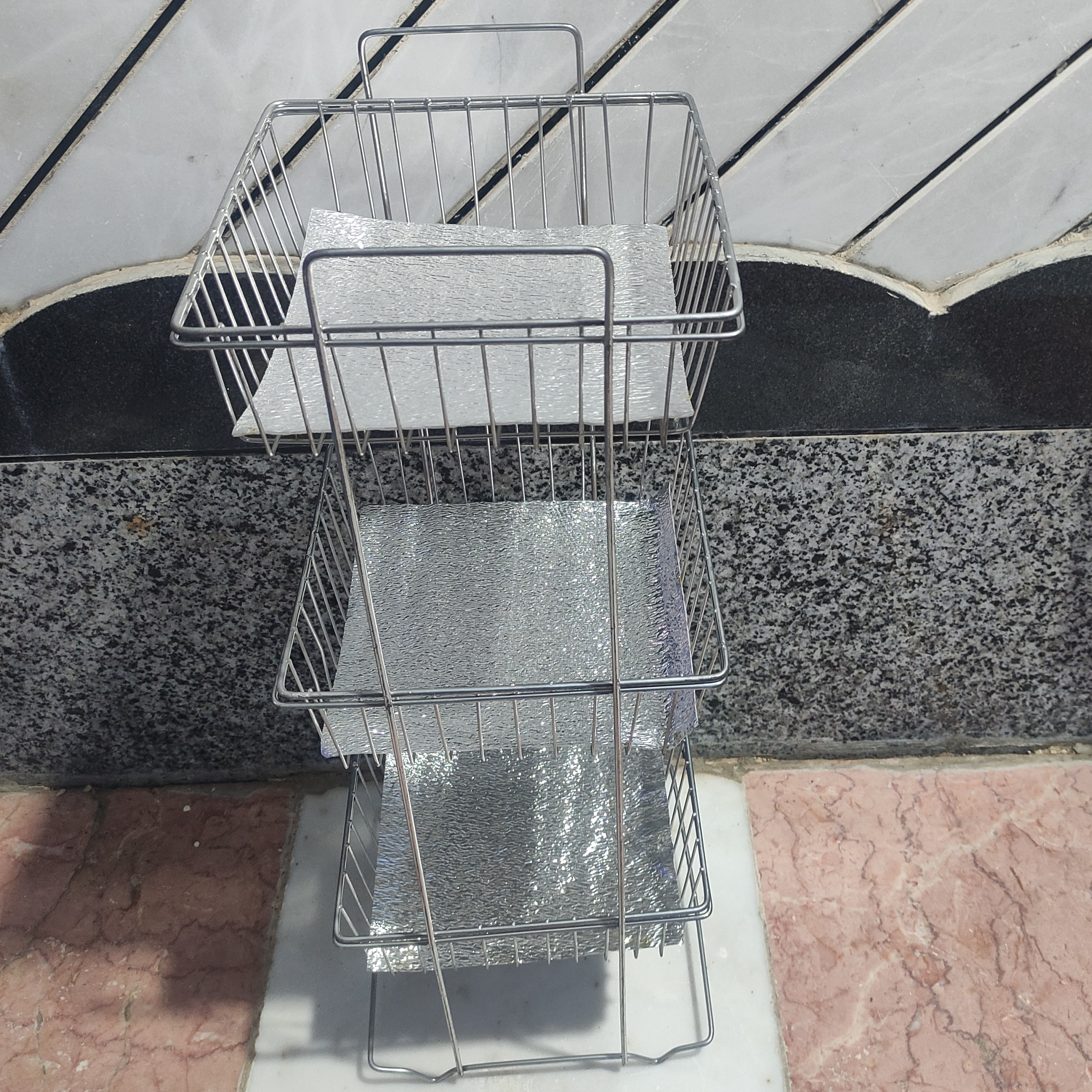 جاپیازی سه طبقه استیل