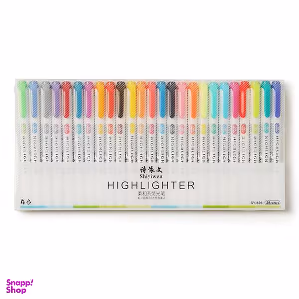 ماژیک علامت گذار مدل light مجموعه 25 عددی