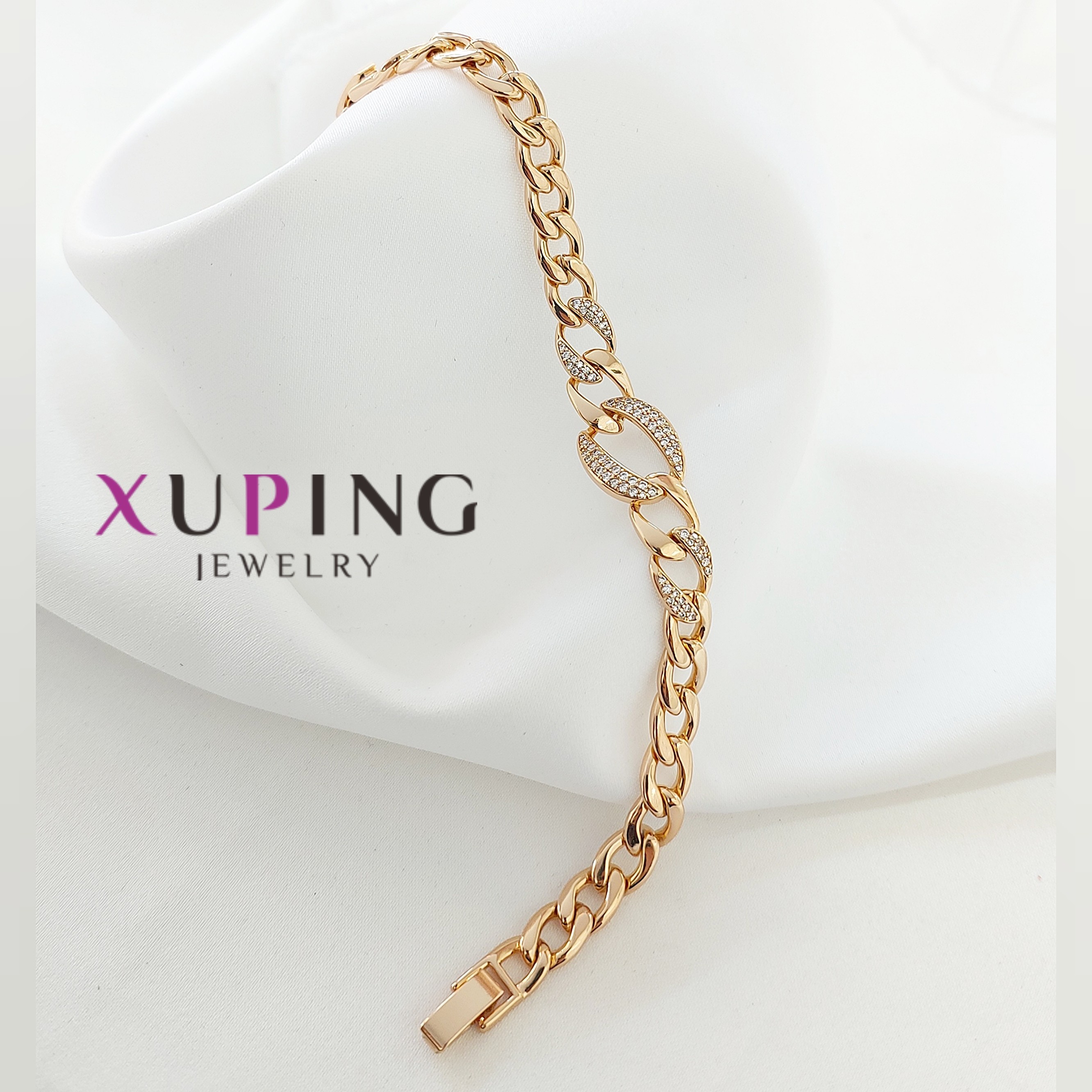 دستبند کارتیر ژوپینگ نگین دار با ثبات رنگ عالی و ضدحساسیت