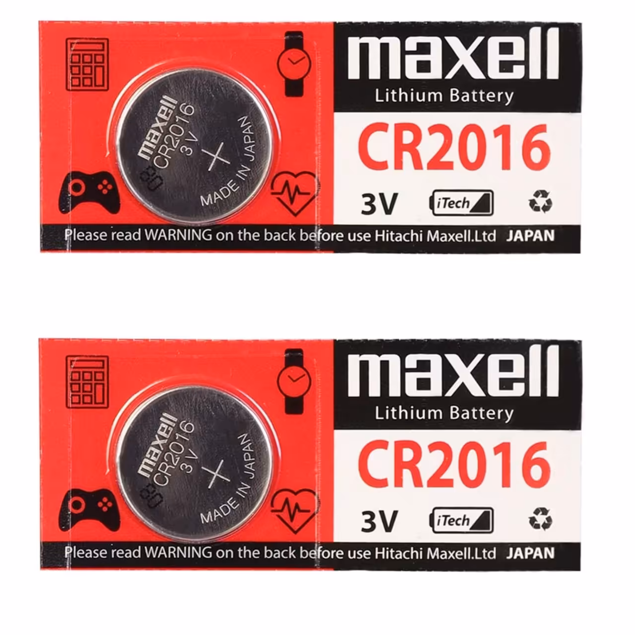 باتری سکه ای مکسل مدل CR2016 بسته 2 عددی