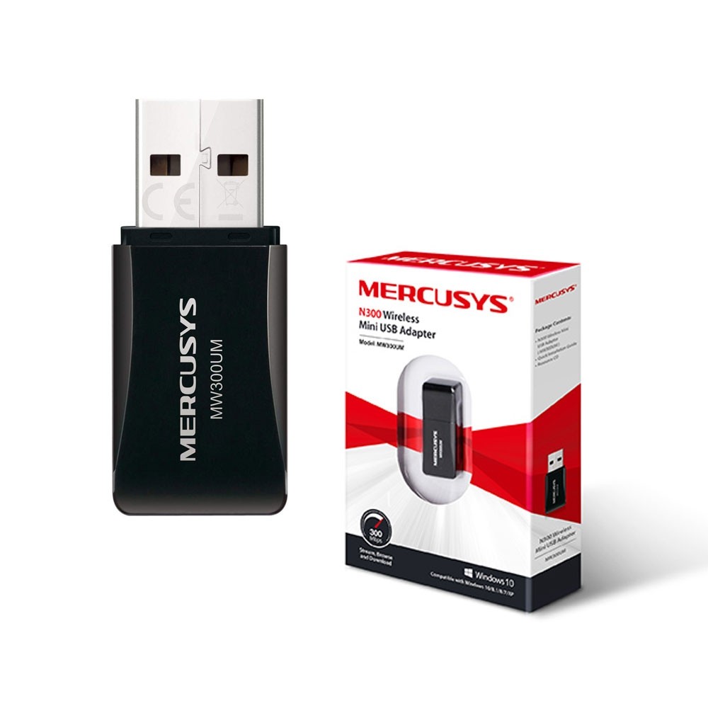 Mercusys MW300UM N300 Wireless Mini USB Adapter - تکنو لینک 148