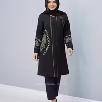 مانتو مجلسی کرپ مدل شکورا