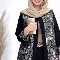 مانتو کتی زنانه کرپ مدل کت مجلسی درنا کرپ اندونزی