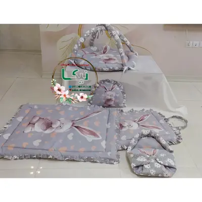 ست سیسمونی نوزاد طرح خرگوشی و ابری 