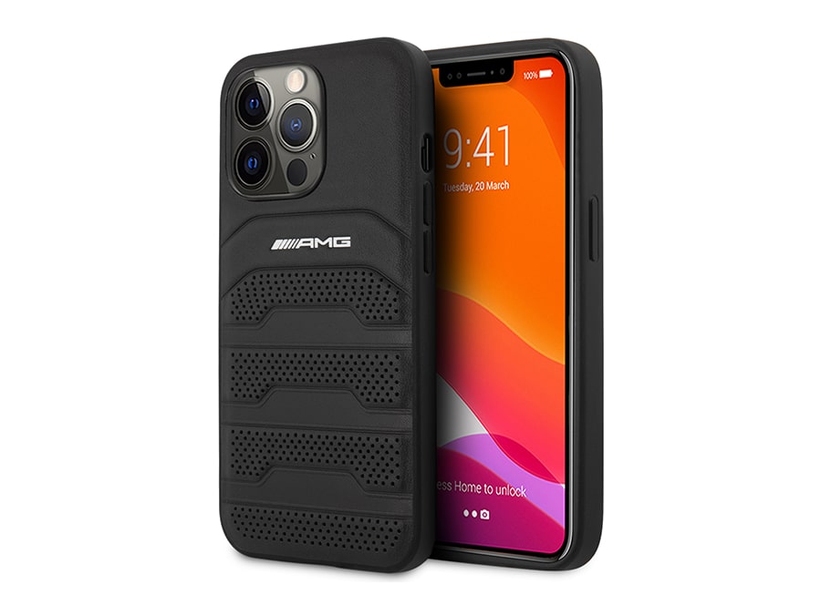 قاب چرمی آیفون 14 پرو مکس طرح مرسدس بنز CG Mobile iphone 14 Pro Max Mercedes-Benz AMG Leather Case