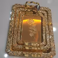 سینی طلایی سه تیکه 