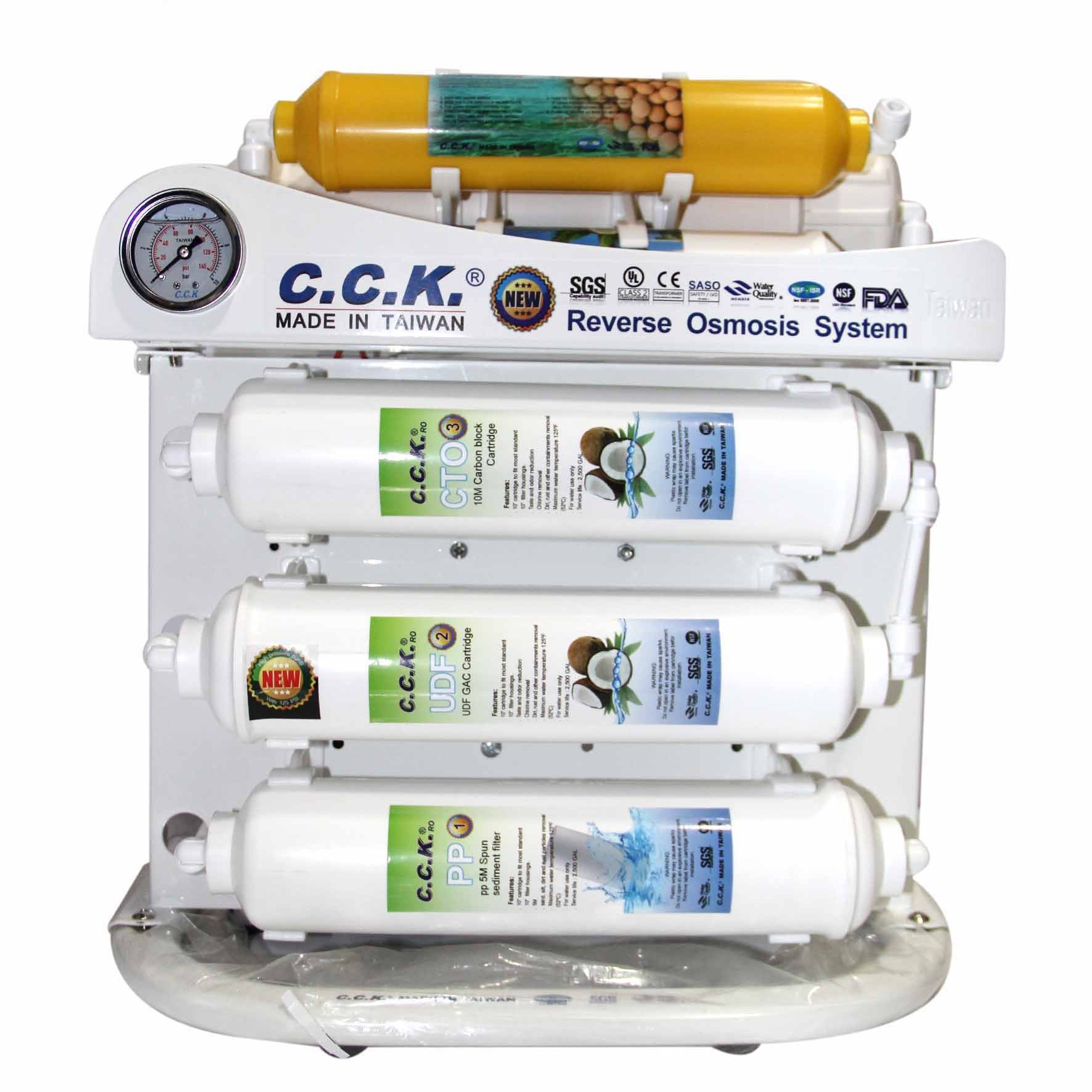 تصفیه آب 6 مرحله ای خانگی تایوانی C.C.K مدل نوبل 18 ماه گارانتی