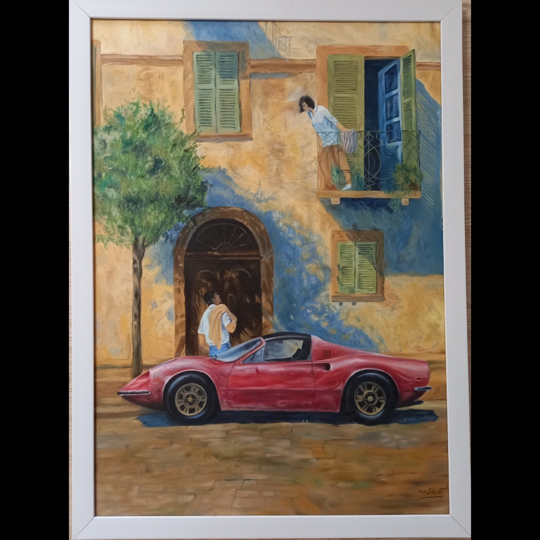 تابلو نقاشی تکنیک رنگ روغن سایز 50 در 70