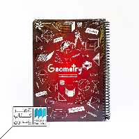 دفتر فرمول هندسه زرشکی 100 برگ 24*17