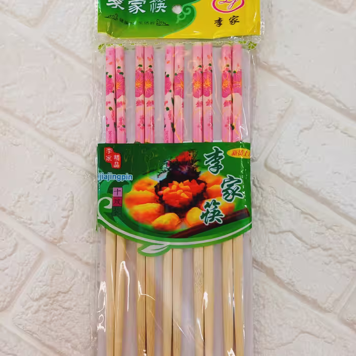 چاپستیک چوبی طرحدار