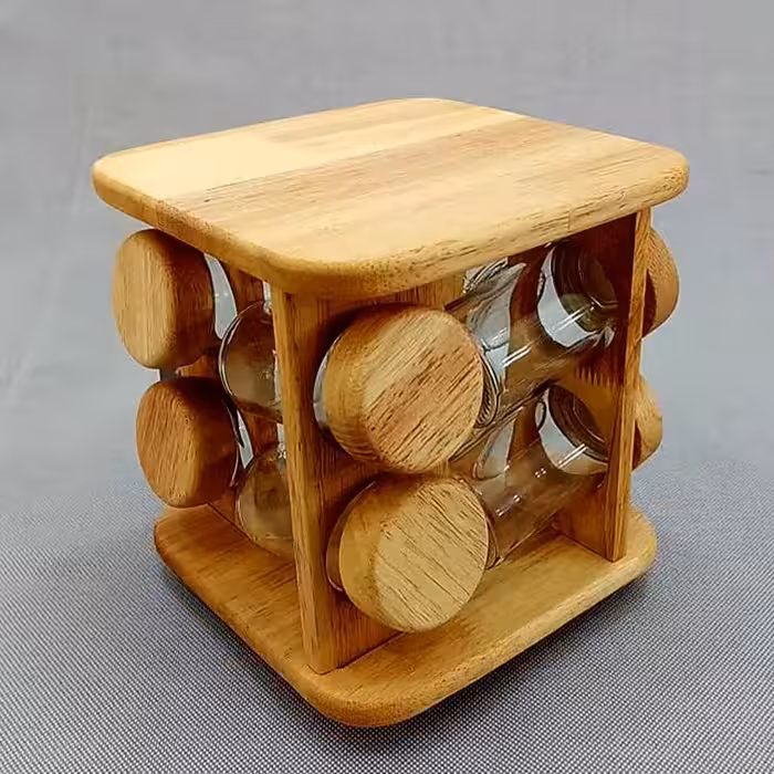 ست جا ادویه چوبی لوما 8 تایی آماتیس کد 99084