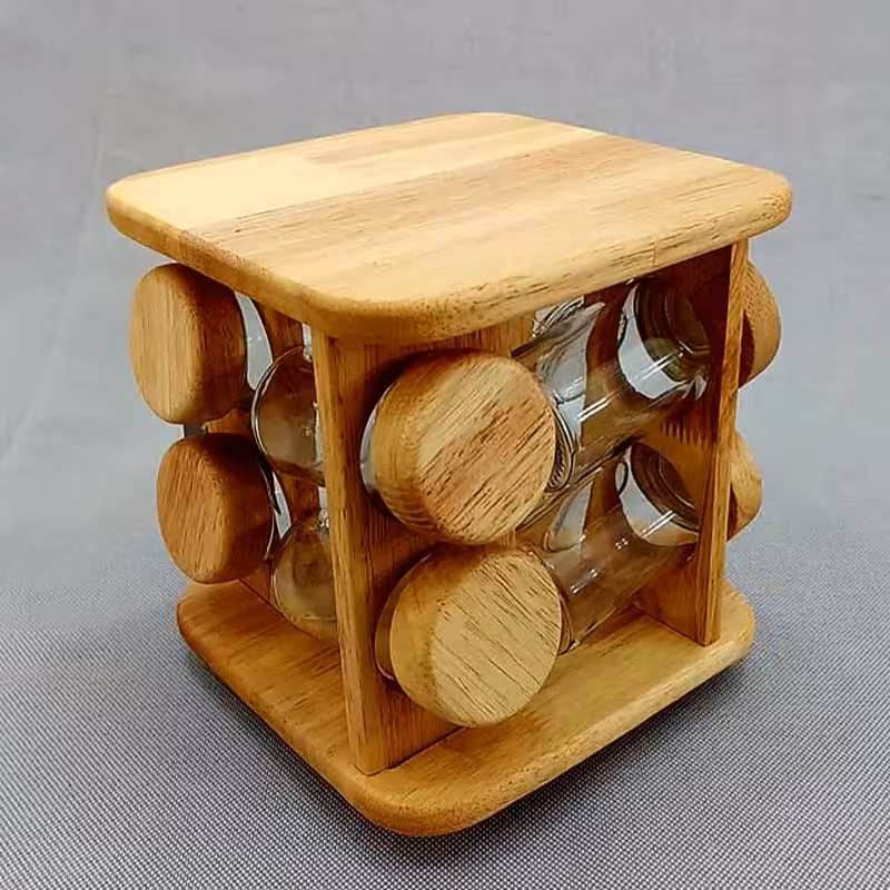 ست جا ادویه چوبی لوما 8 تایی آماتیس کد 99084