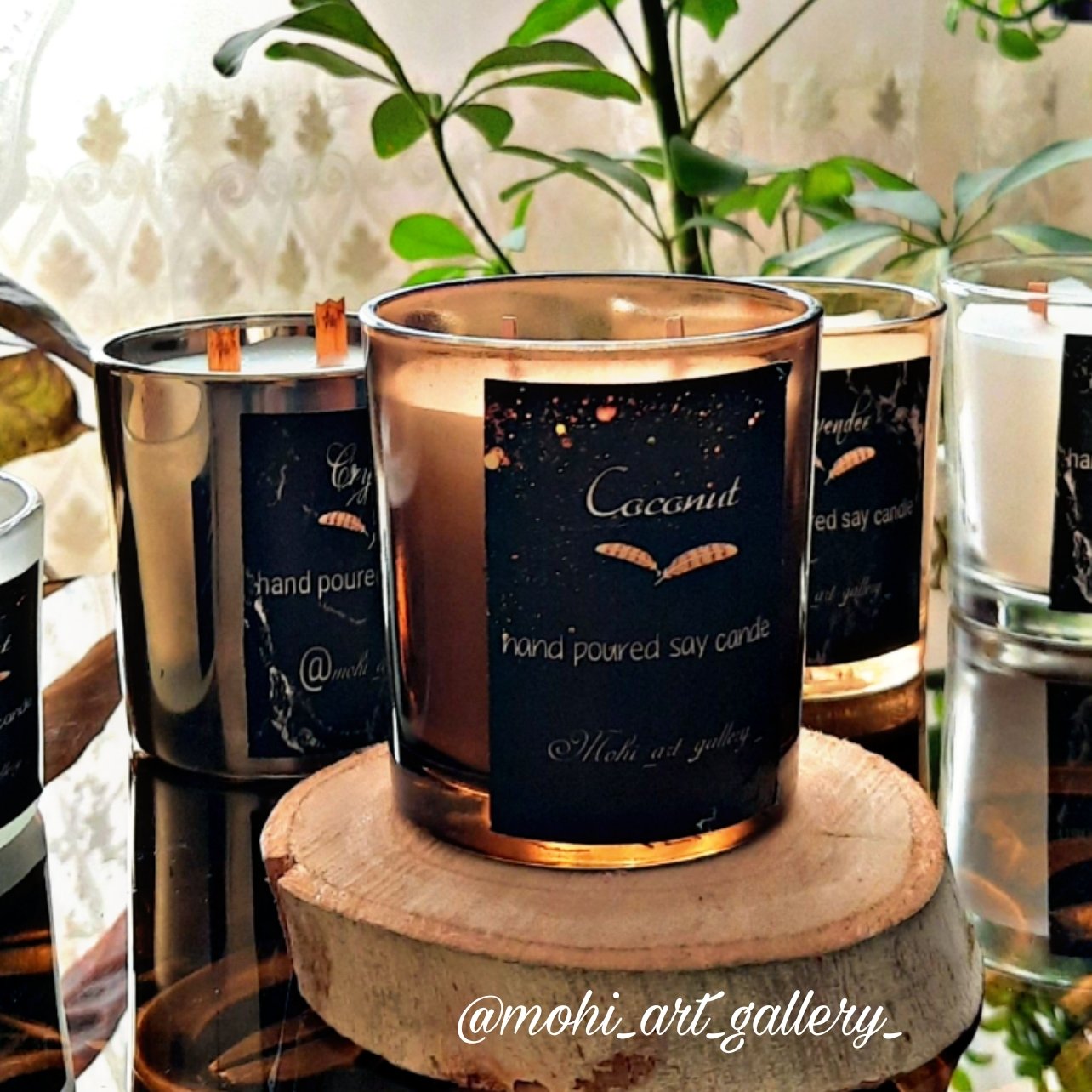 شمع شات وکس نارگیل طبیعی 40 ساعته