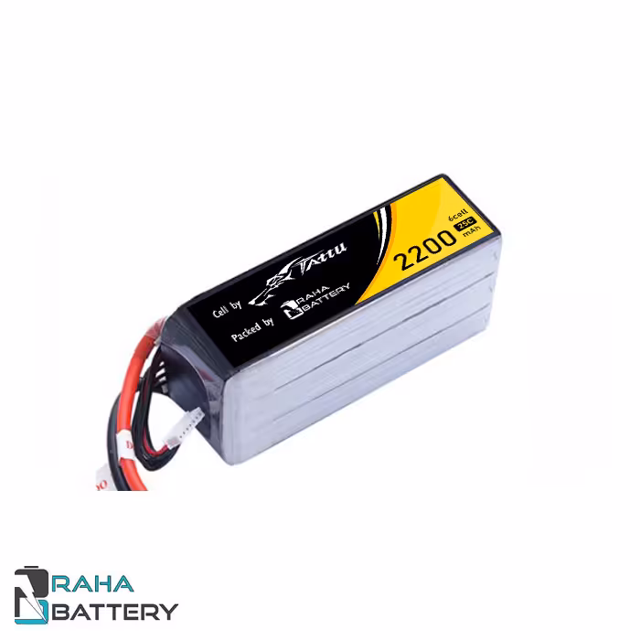 باتری لیتیوم پلیمر 6 سل Tattu 2200mAh 25C