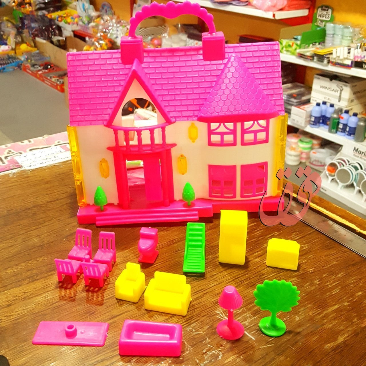 پرفروش ترین اسباب بازی دخترانه - خانه کلبه صورتی نگین به قیمت مناسب