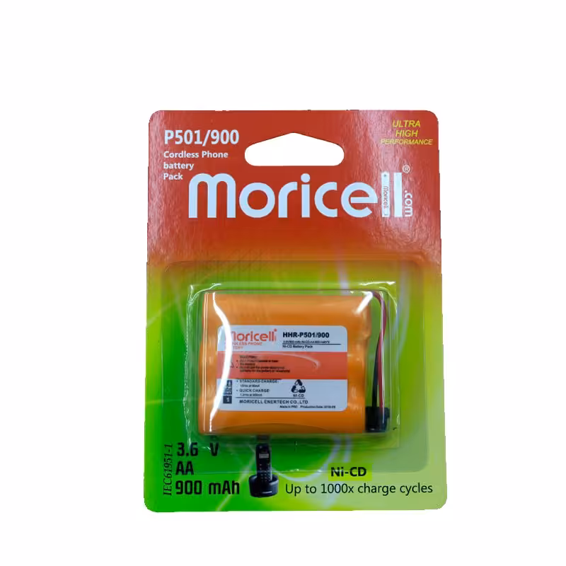باتری تلفن بیسیم پاناسونیک 900 میلی آمپر p501 موریسل Moricell