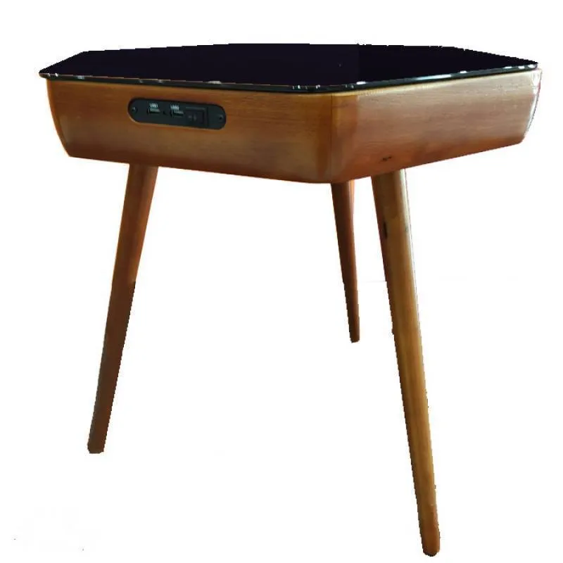 اسپیکر بلوتوثی طرح میز چوبی