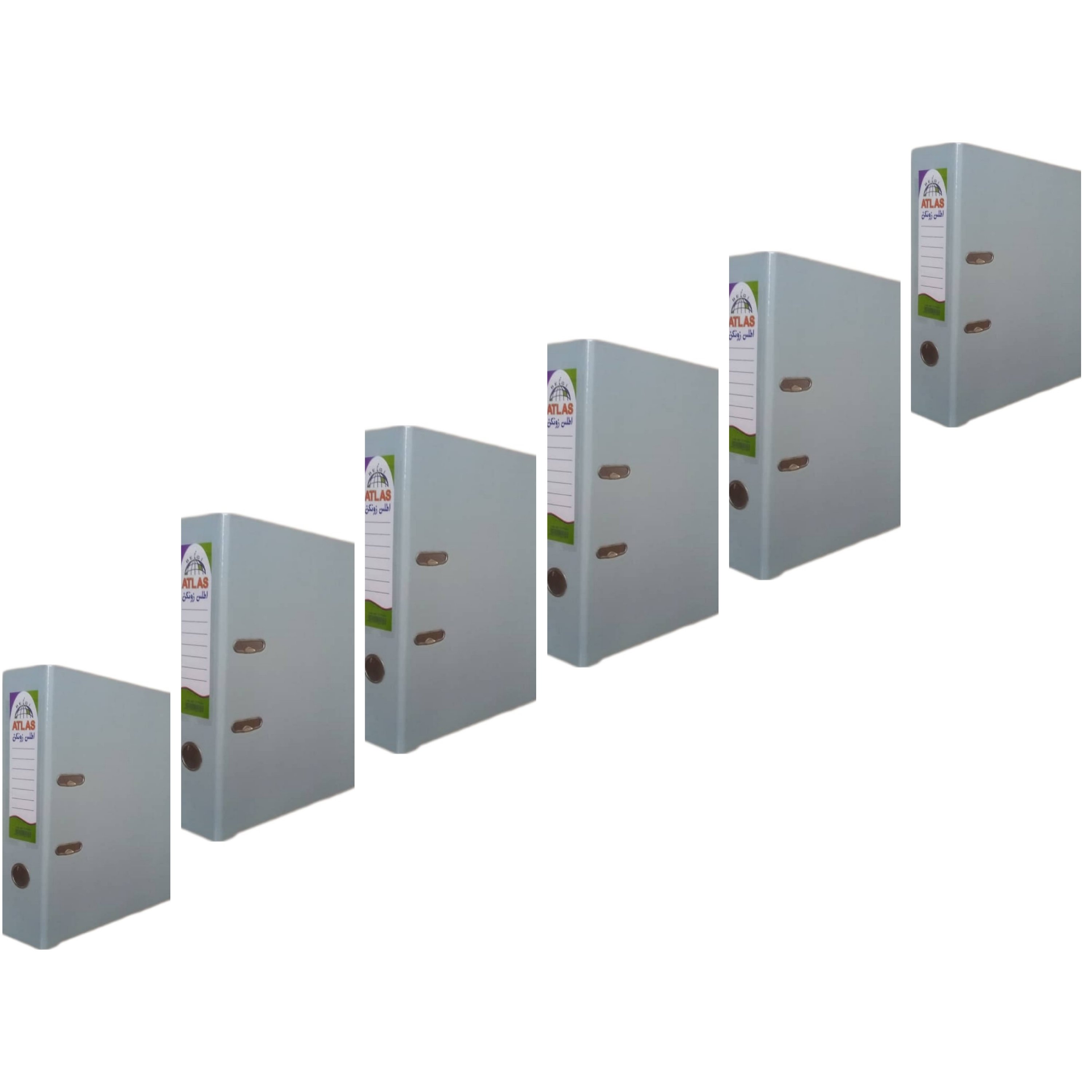 زونکنA4 سلفونی لبه فلزی تیگل دار طوسی ( بسته 6 عددی)