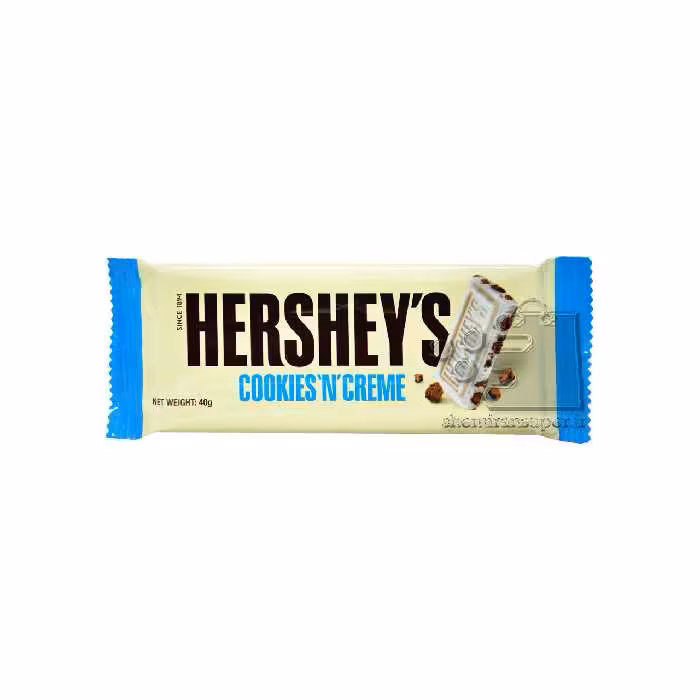 شکلات سفید با تکه های کوکی 40 گرم هرشیز - hersheys