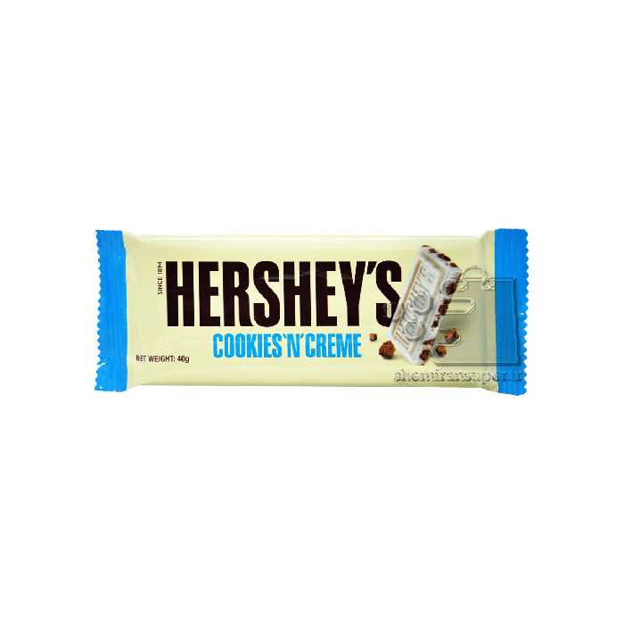شکلات سفید با تکه های کوکی 40 گرم هرشیز - hersheys