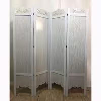 پارتیشن متحرک ساده چهار لنگه سفید باران (پرداخت کرایه پس از تحویل)