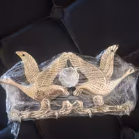 جاکلیدی برنزی،طرح اردک،ضخیم،ارتفاع 12 و عرض 22 سانتی متر