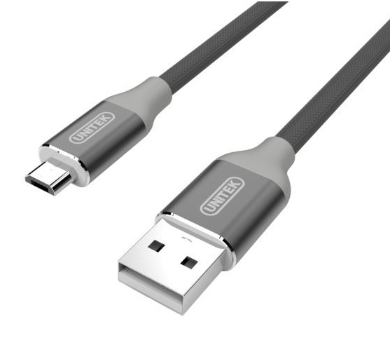 کابل تبدیل USB به microUSB یونیتک مدل Y-C4026GY طول 1 متر