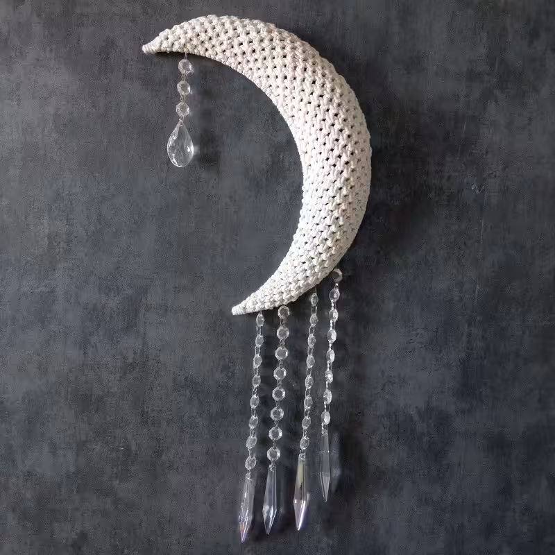 دیوارکوب برجسته ماه - مکرومه - کد 14